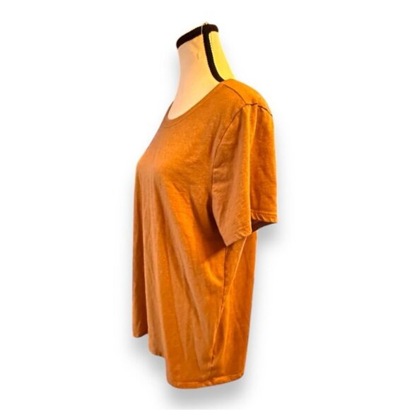 Women’s torrid 1 Brown Orange Everyday Signature Jersey Crew Neck Tee 14 16 1X - Picture 2 of 9